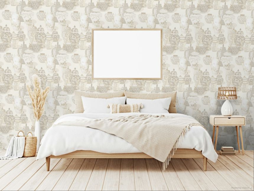 Wallpaper, 351211, Cream, Vessels, Magnifique, Eijffinger