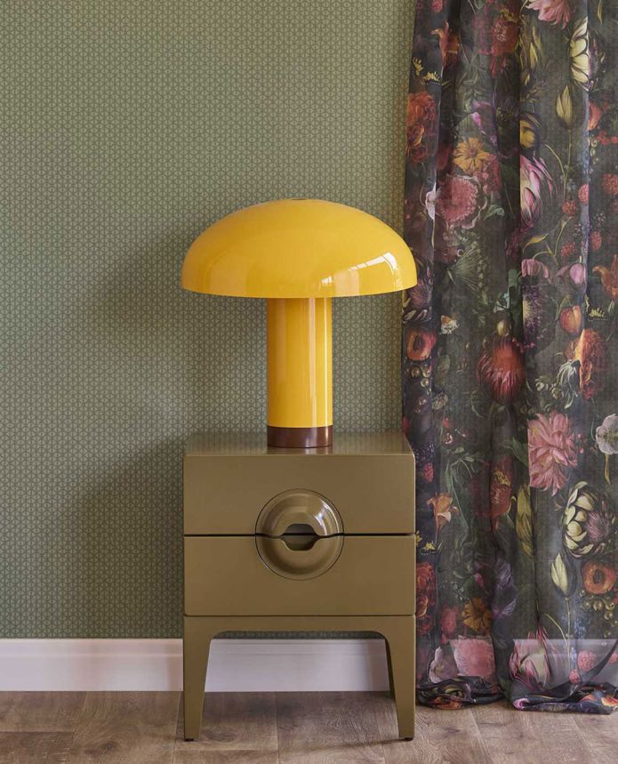 Geometric Wallpaper, Green, 351223, Magnifique, Eijffinger