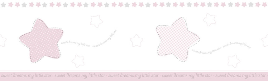 Self-adhesive children's wallpaper border 244-2, Lullaby, ICH Wallcoverings