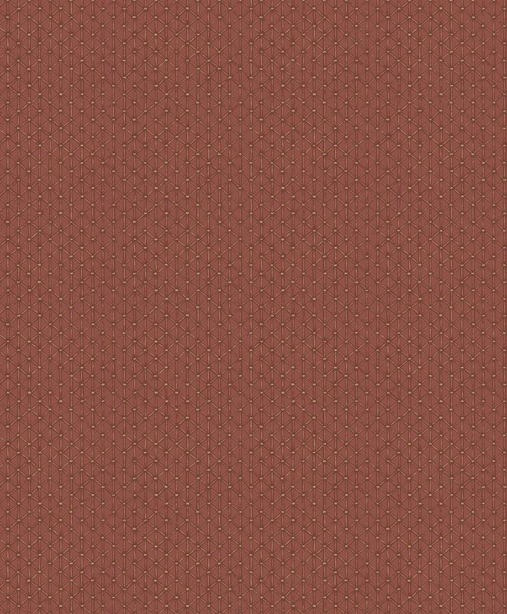 Geometric Wallpaper, Red, 351225, Magnifique, Eijffinger