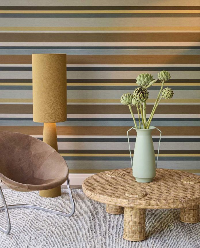 Wallpaper, Stripes, Fabric Effect, 351261, Magnifique, Eijffinger