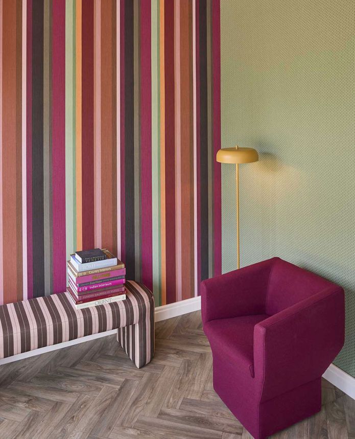Wallpaper, Stripes, Fabric Effect, 351262, Magnifique, Eijffinger