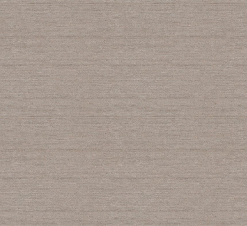 Striped wallpaper, light brown, beige, fabric effect, RIC005, Serica, Traces, Masureel