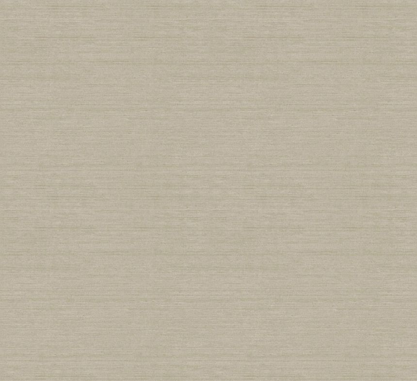 Striped wallpaper, light brown, ochre, fabric effect, RIC006, Serica, Masureel