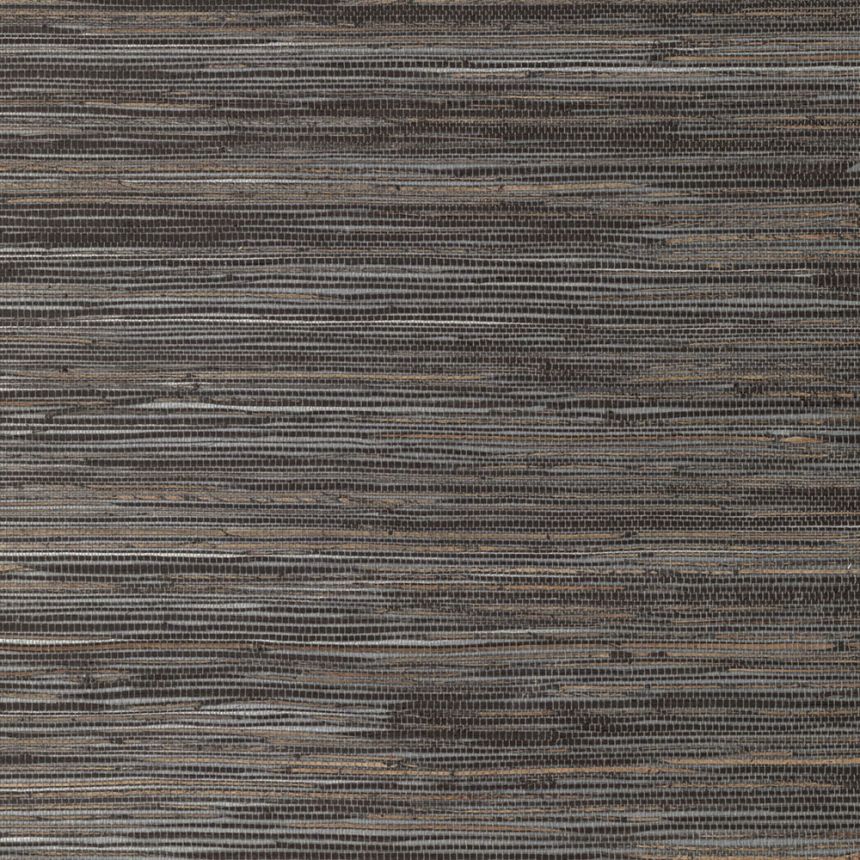 Natural mat on non-woven backing, black, brown, RIC401, Serica, Masureel