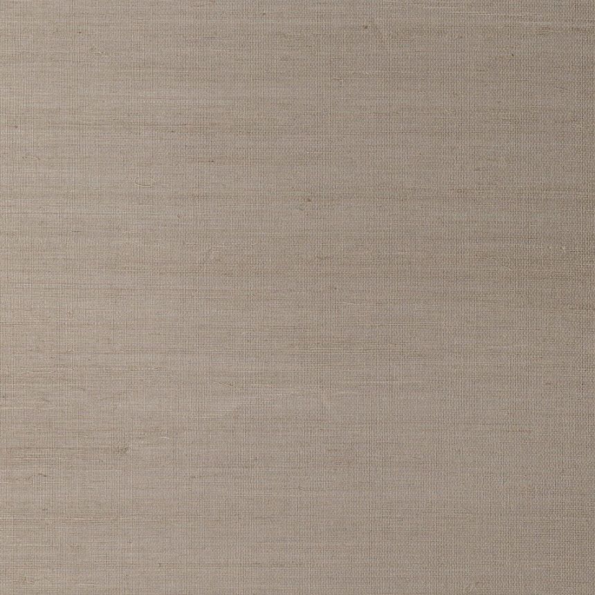 Wallpaper with pronounced textile texture, beige, bronze, RIC501, Serica, Masureel