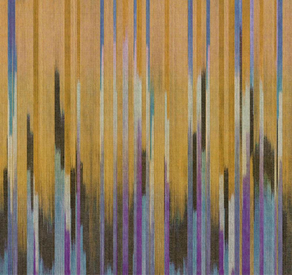 Mural wallpaper, fabric effect, stripes, DGRIC1021-260, Serica, Masureel