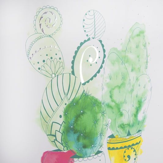 Printed canvas 105875, Cactus Craze, Wall Art