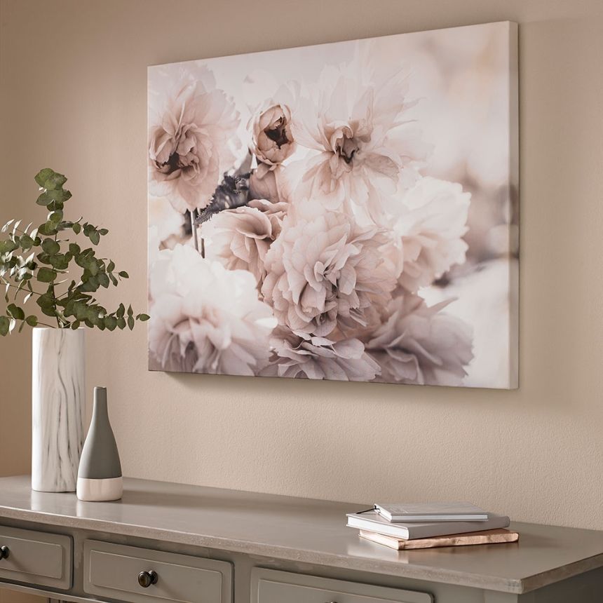 Frameless picture Tranquil Blossoms 104573, painting flowers, Wall Art, Graham Brown