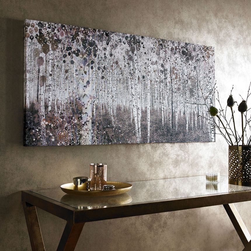 Painting Birch Grove 42-238, Neutral Watercolor Woods, Wall Art