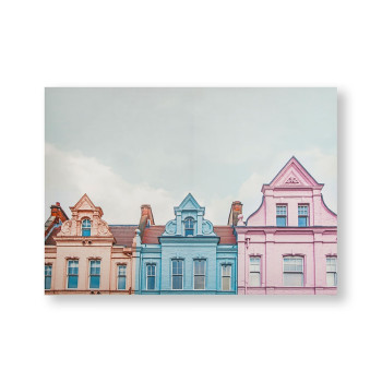 Printed canvas 105884, Pretty Pastel Skyline, Wall Art, Graham & Brown