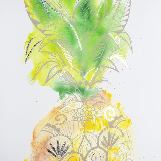 Printed canvas 105873, Pineapple Tropics, Wall Art, Graham & Brown