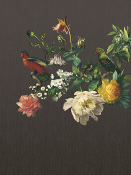 Mural non-woven wallpaper Flowers, Parrots 307400, 210 x 280 cm, Museum, Eijffinger