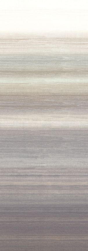 Mural wallpaper, fabric effect, grey, beige, stripes, DGRIC202-260, Serica, Masureel