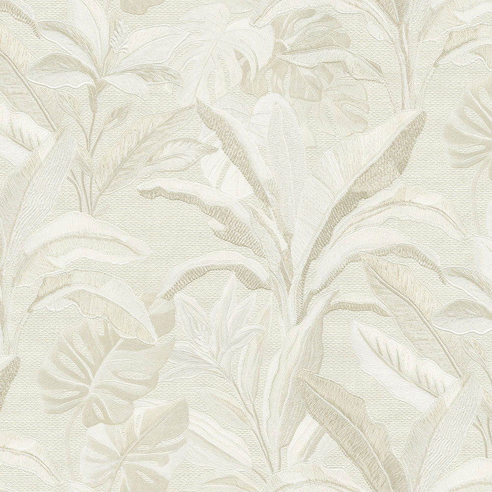 Luxury wallpaper, cream, flowers, leaves, 73805, Tendenze, Emiliana Parati
