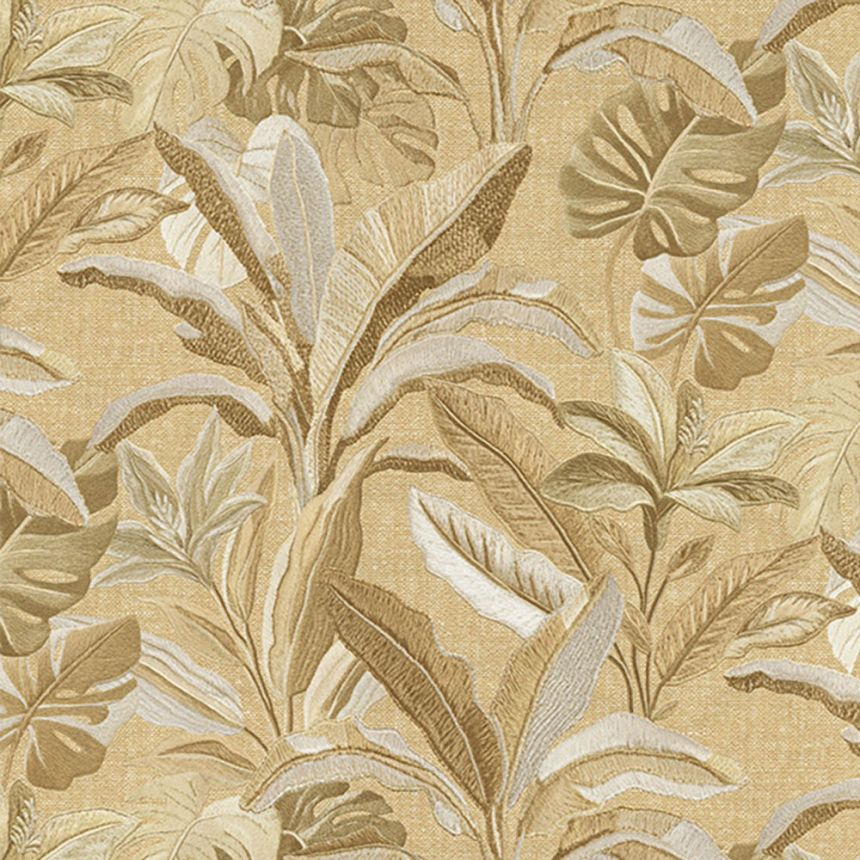 Luxury wallpaper, gold, flowers, leaves, 73807, Tendenze, Emiliana Parati