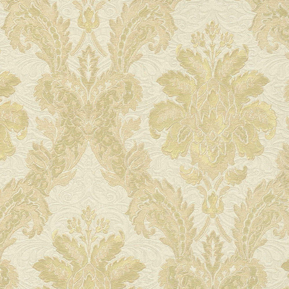 Luxury non-woven wallpaper 68621, Baroque damask pattern, Damascus, Limonta