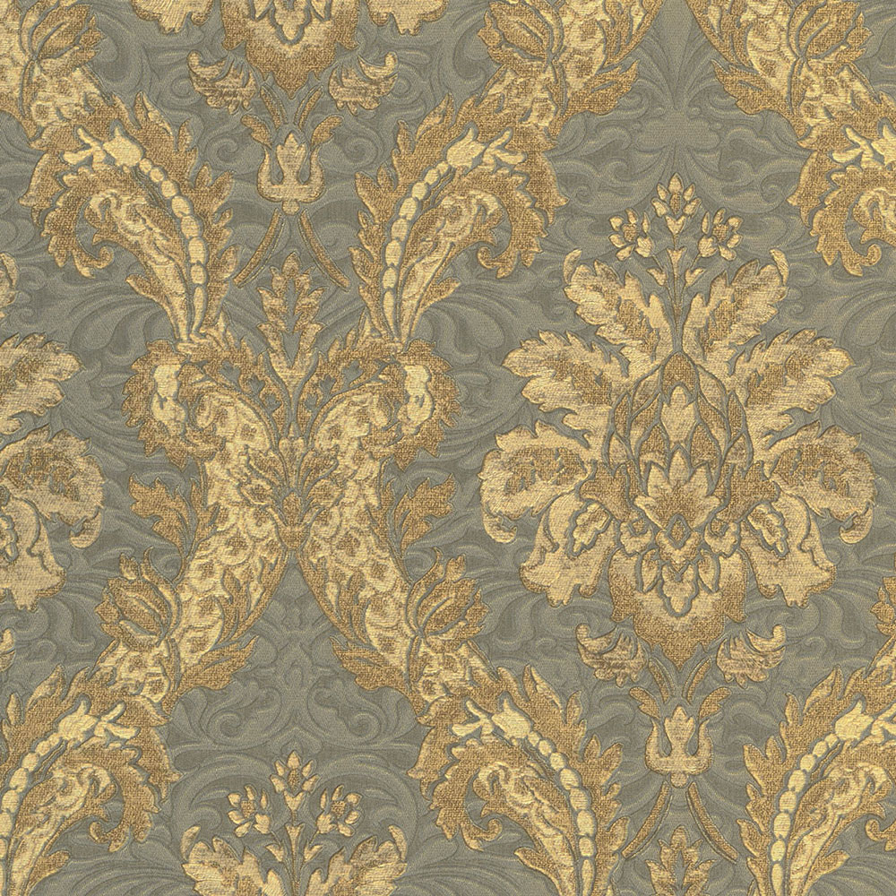 Luxury non-woven wallpaper 68608, Baroque damask pattern, Damascus, Limonta