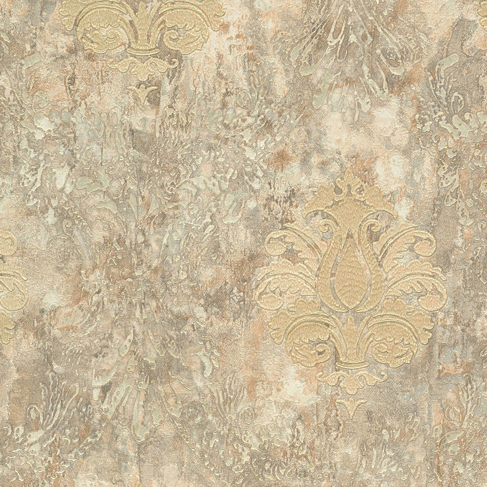Luxury non-woven wallpaper 68808, Stucco, Damask pattern, Damascus, Limonta