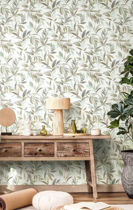 Wallpaper, green, leaves, 2000, Rio, Parato by Cristiana Masi