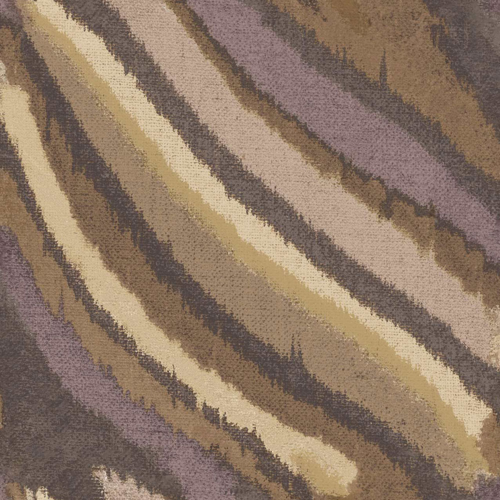 Wallpaper, brown-purple, fabric effect, 2028, Rio, Parato by Cristiana Masi