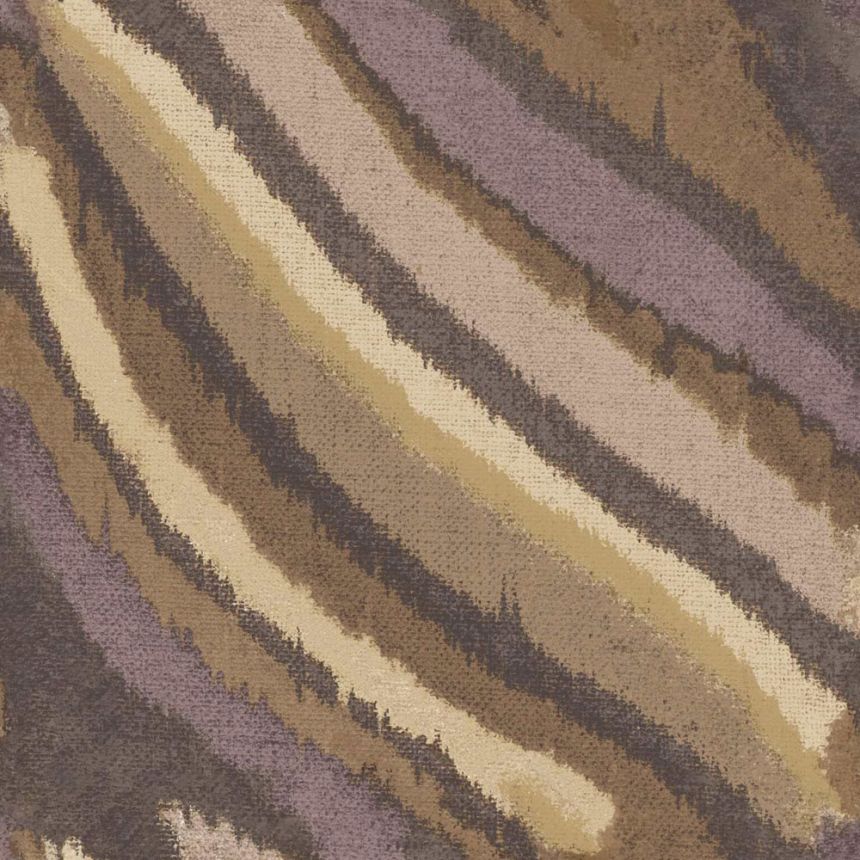 Wallpaper, brown-purple, fabric effect, 2028, Rio, Parato by Cristiana Masi
