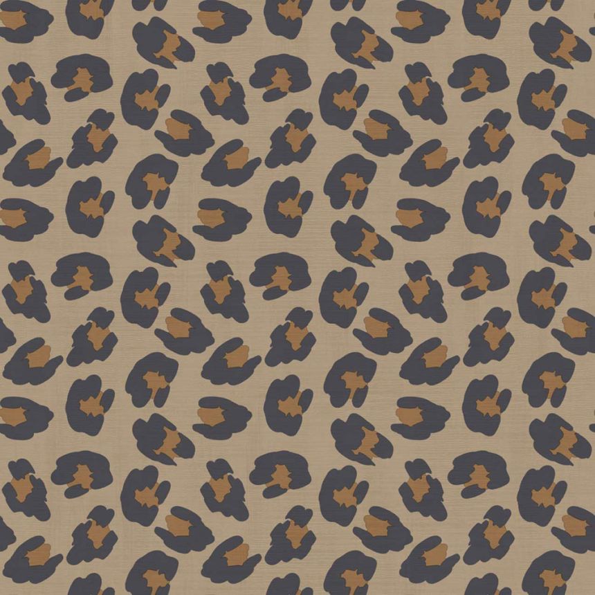 Wallpaper, leopard print, brown, 2046, Rio, Parato by Cristiana Masi