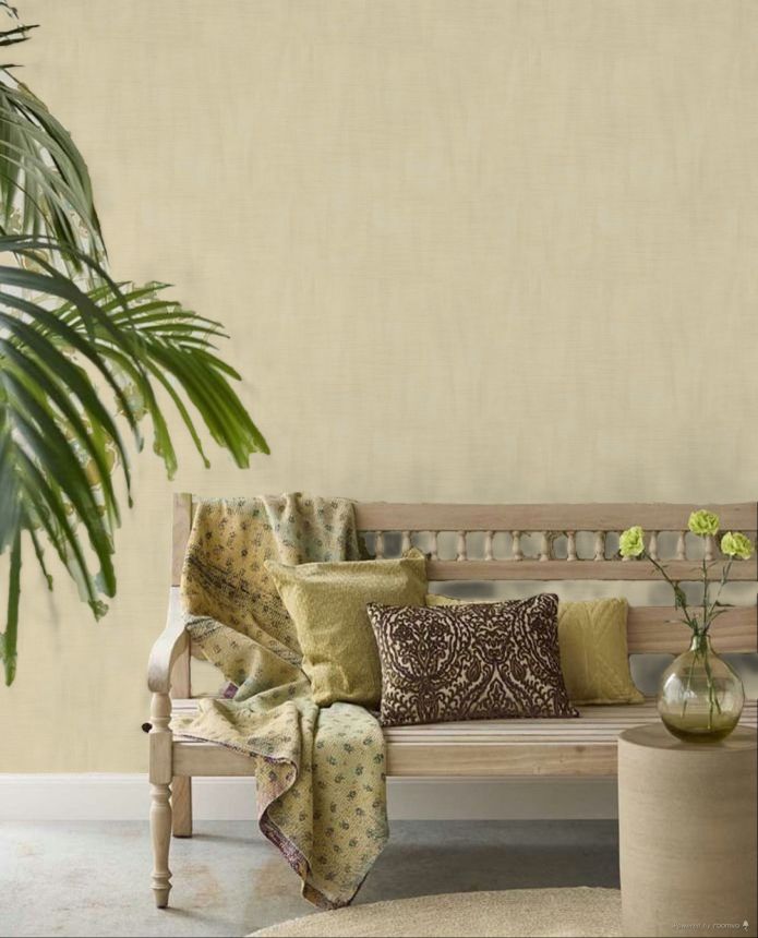 Wallpaper, fabric effect, beige, 2061, Rio, Parato by Cristiana Masi
