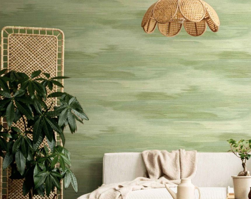 Wallpaper, watercolor pattern, green, 2083, Rio, Parato by Cristiana Masi