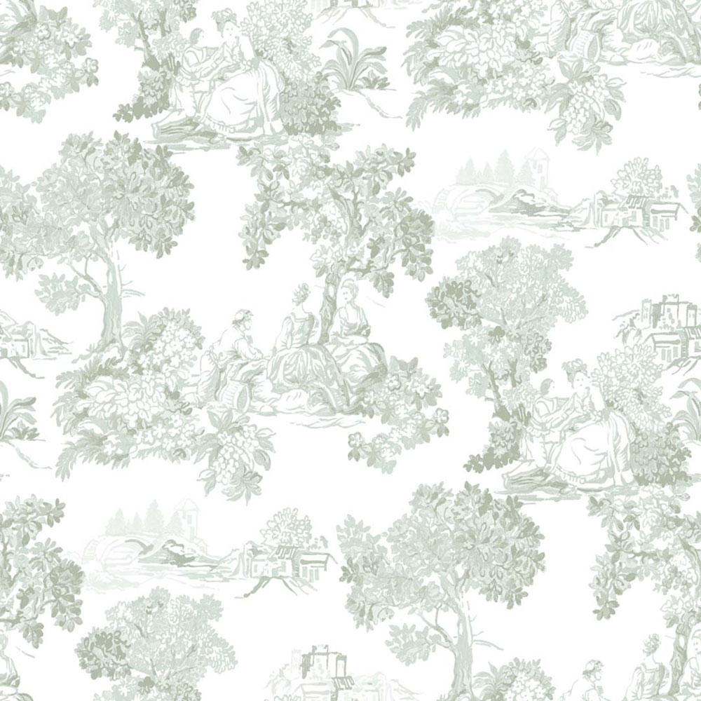 Wallpaper, green, romantic, 8341, Blooming Garden 2, Parato by Cristiana Masi