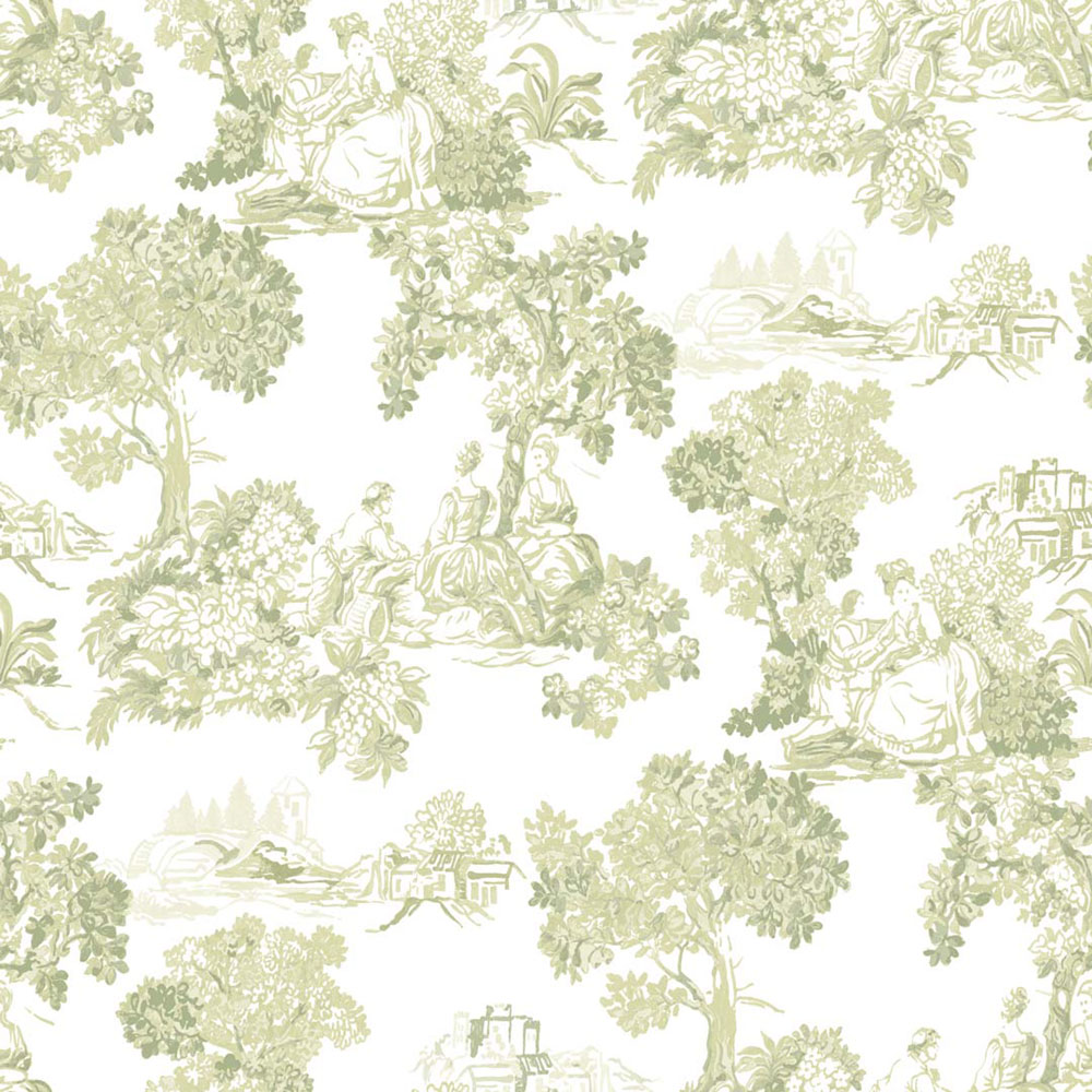 Wallpaper, green, romantic, 8344, Blooming Garden 2, Parato by Cristiana Masi