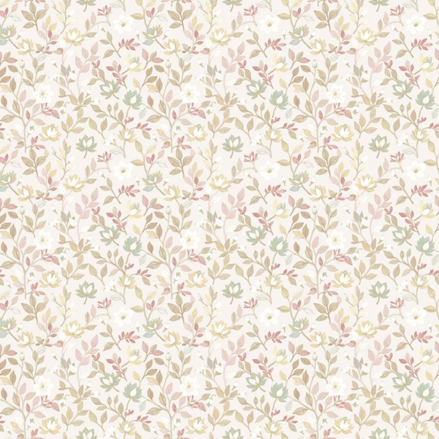 Wallpaper, beige, flowers, 8351, Blooming Garden 2, Parato by Cristiana Masi