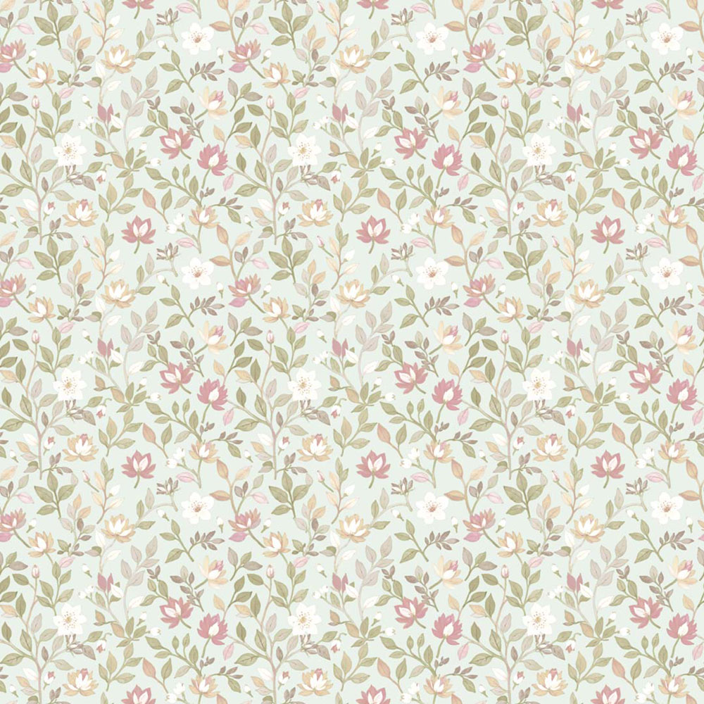 Wallpaper, green, flowers, 8352, Blooming Garden 2, Parato by Cristiana Masi
