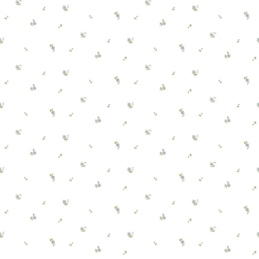 Wallpaper, green-blue, flowers, 8375, Blooming Garden 2, Parato by Cristiana Masi