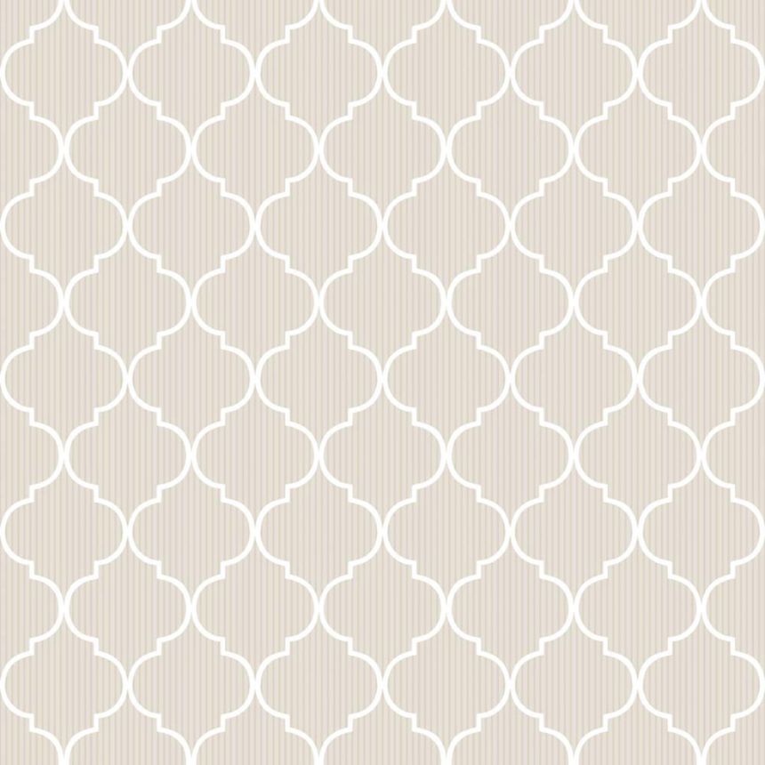 Geometric wallpaper, beige, 8377, Blooming Garden 2, Parato by Cristiana Masi