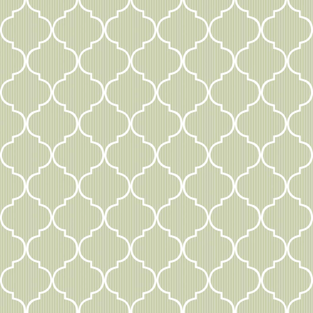 Geometric wallpaper, green, 8378, Blooming Garden 2, Parato by Cristiana Masi
