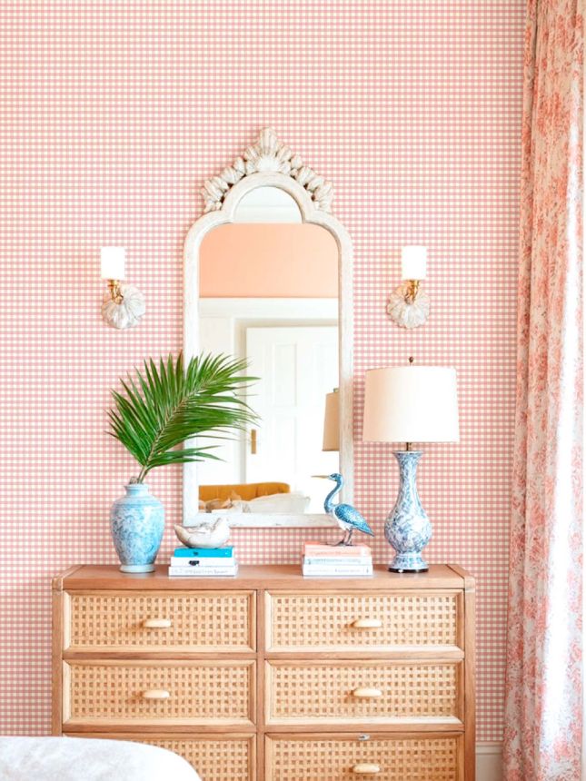 Wallpaper, pink, fabric imitation, 8394, Blooming Garden 2, Parato by Cristiana Masi