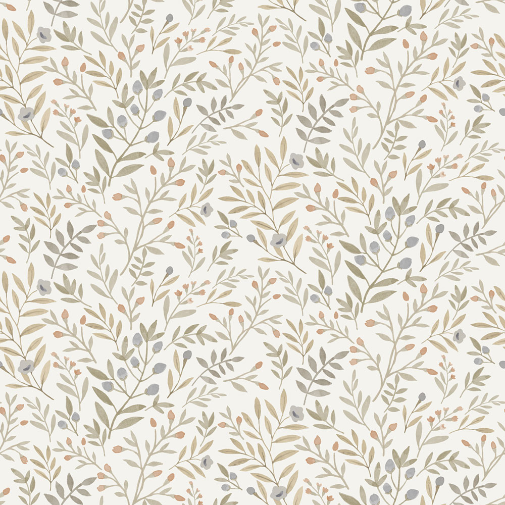 Wallpaper, grey-beige, branches, A78802, Inia, Grandeco