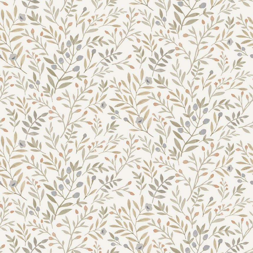 Wallpaper, grey-beige, branches, A78802, Inia, Grandeco