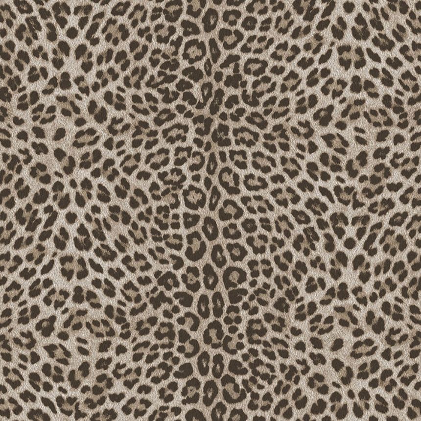 Wallpaper, beige, brown, imitation leopard skin, Z81028, Philipp Plein 2, Zambaiti Parati