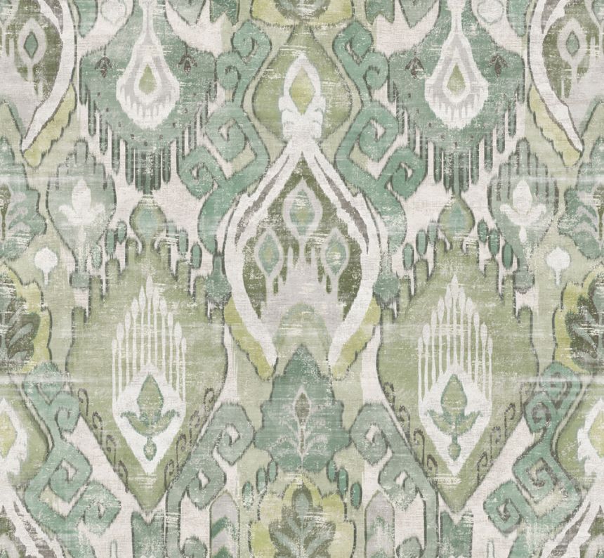 Wallpaper, green, ethnic patterns, 142304, Jaipur, Graham Brown Premium