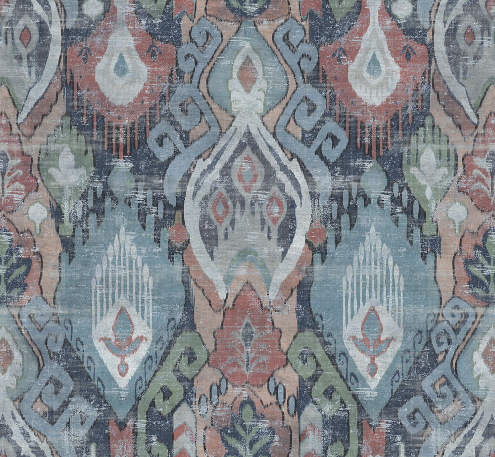Wallpaper, blue, ethnic patterns, 142306, Jaipur, Graham Brown Premium