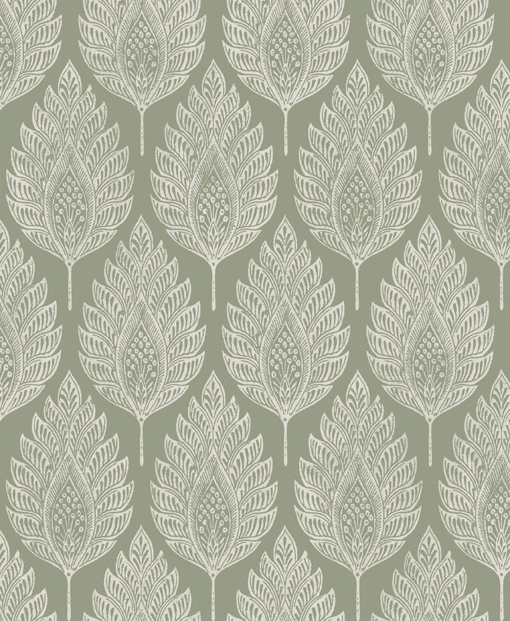 Wallpaper, green, leaves, 142308, Jaipur, Graham Brown Premium