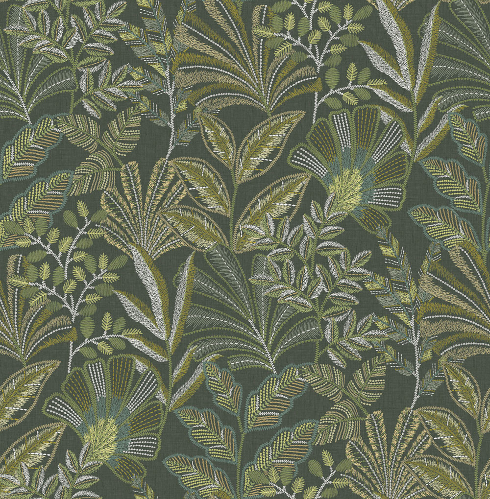 Wallpaper, green, leaves, 142320, Jaipur, Graham Brown Premium