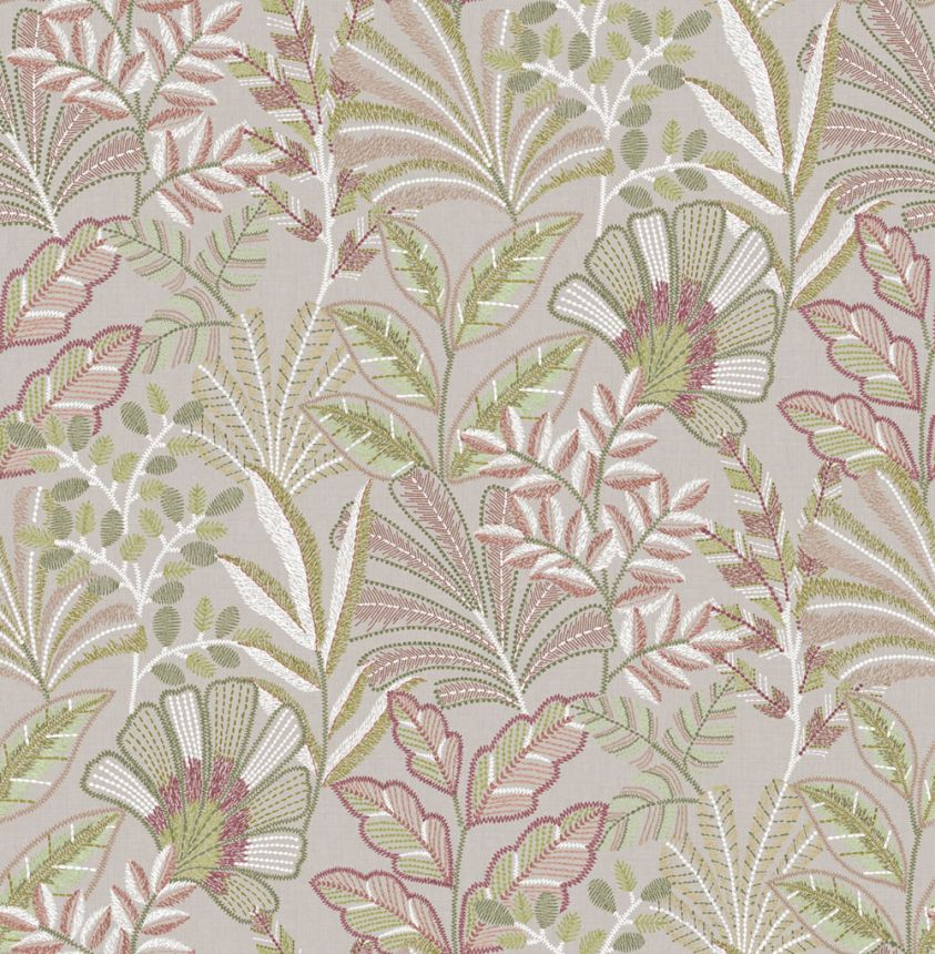 Wallpaper, beige-pink, leaves, 142323, Jaipur, Graham Brown Premium