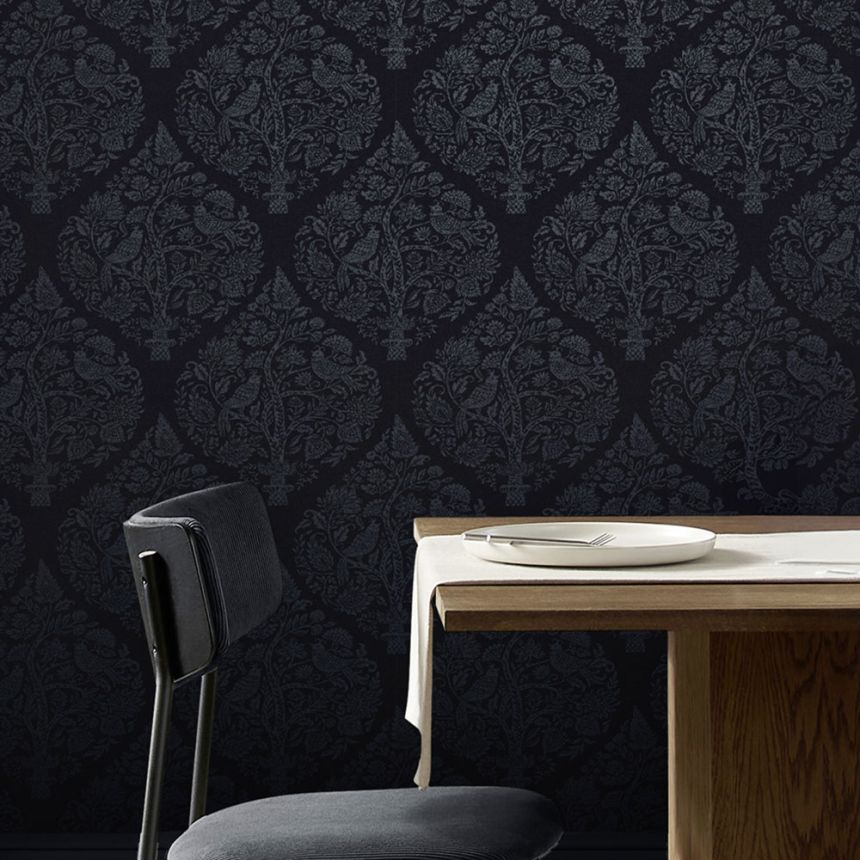 Wallpaper, blue, ornaments, 142059, Allurium, Graham Brown Premium