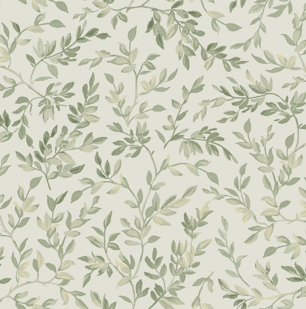 Wallpaper, green, branches, leaves, 142348, Allurium, Graham Brown Premium