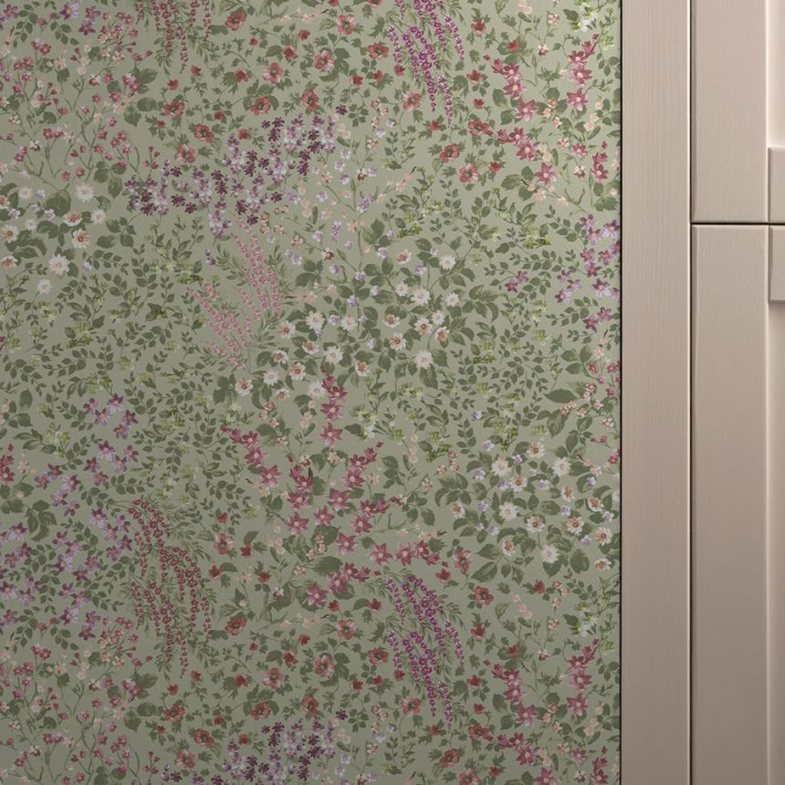 Wallpaper, green, flowers, 142355, Allurium, Graham Brown Premium