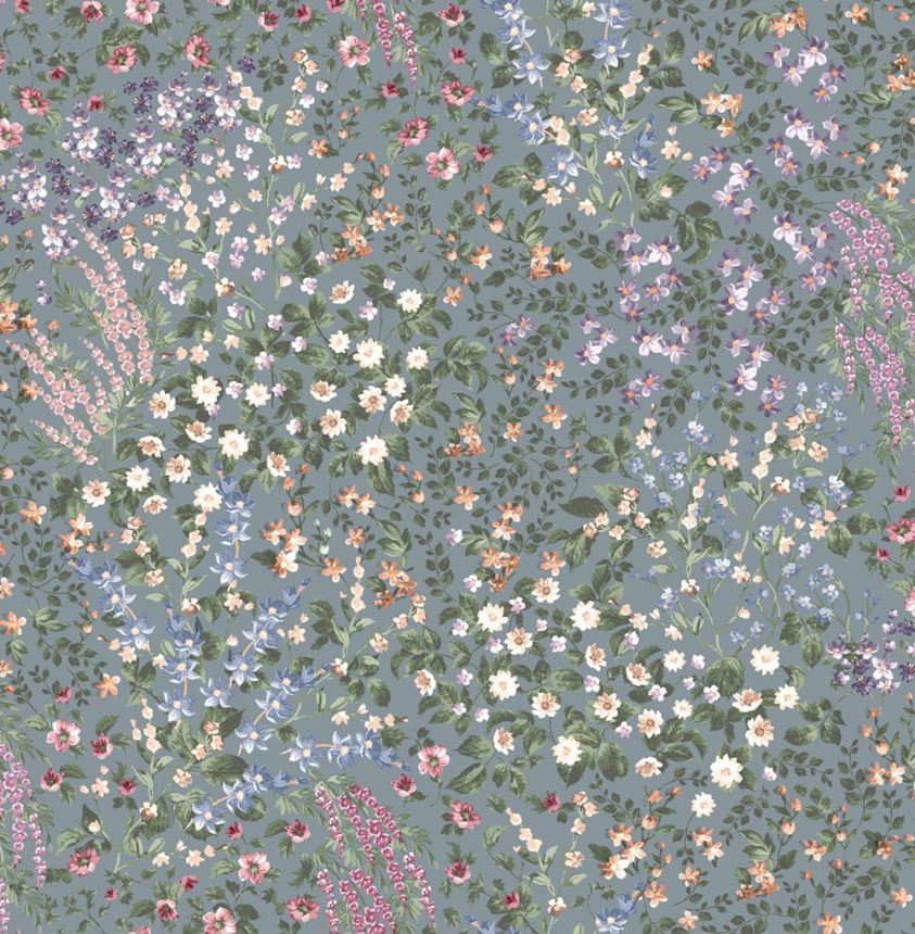 Wallpaper, blue, flowers, 142358, Allurium, Graham Brown Premium