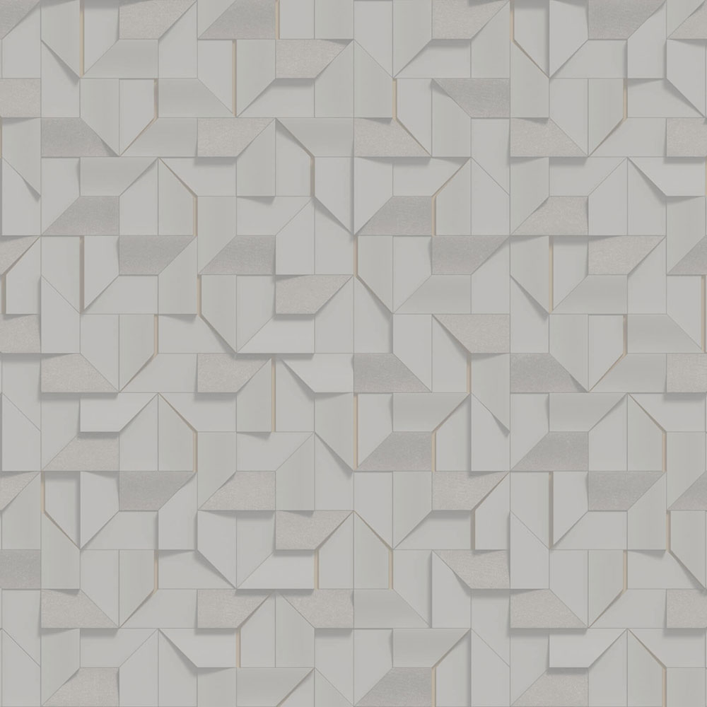 3D wallpaper, copper, geometric pattern, Z81009, Philipp Plein 2, Zambaiti Parati